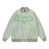 Unisex Jacket Autumn Simplicity Loose Baseball Uniform