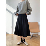 Women's Skirt Vintage Pleated Umbrella Skirt Skirt