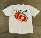 Summer New Fashion Retro T Shirt Fun Fruit Print T-Shirt