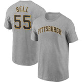 MLB T-Shirts MLB Pirates T-Shirt Outer Sports Baseball Uniform T-Shirt Men's Short Sleeves