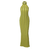 Women Dresses Spring Slim-Fitting Backless Sleeveless Dress