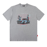 Men T Shirt Summer Vintage Vintage Print Short Sleeves T-shirt