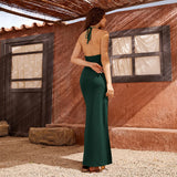 Women Dress Spring and Summer Sexy Backless Hip Skirt Sling Dress