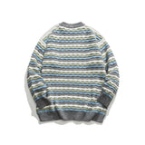 Unisex Sweater Winter Wave Pattern Casual Sweater