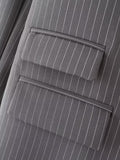Women Suits Autumn Striped Suit Coat Suit Top