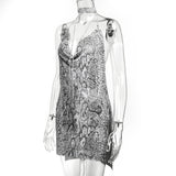 Harlem Nights Outfits Metal Sequins Dress Sexy Dress
