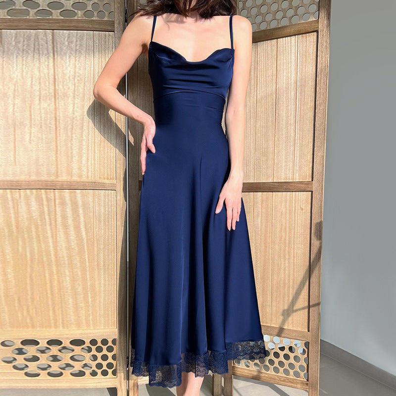 Women Dresses Sling Dress Spring and Summer Leisure Slim Fit Long Dress