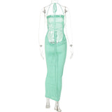 Women Dresses Summer Sexy Backless Self-Tie Dress