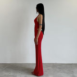 Women Dresses Sexy Backless V-neck Dress Sheath Dress
