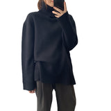 Women Winter Knitted Sweater Autumn and Winter Turtleneck Pullover Long Sleeve Sweater 8t5020