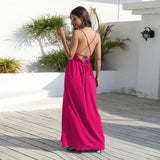 Women Date Dress Summer Slim Fit Lace Lace Spaghetti-Strap Dress