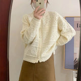 Women Knitwear Autumn Hollow out Sweater Knitted Cardigan