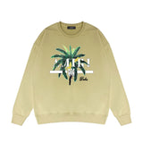 Amiri Long Sleeved Shirt Fashion Brand Crew Sweatshirts round Neck Sweater