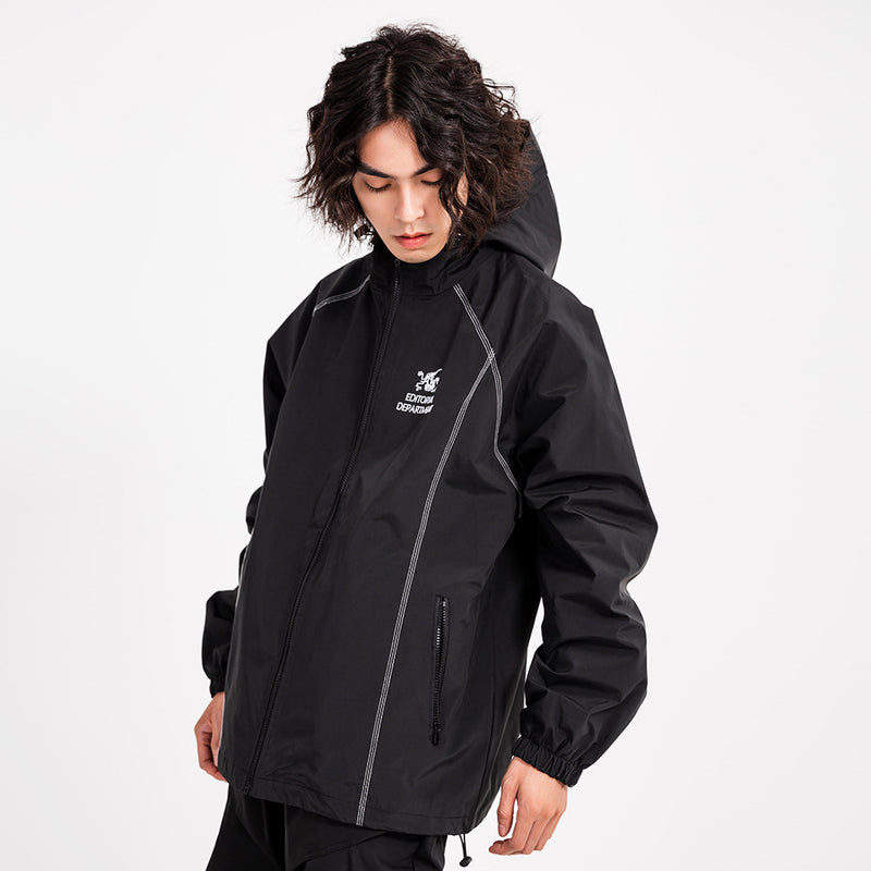 Men Jacket Coat 冲锋衣男vibe户外防风运动宽松连帽外套夹克