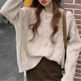 Women Knitwear Autumn and Winter round Neck Knitwear Loose Sweater