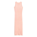 Women Dresses round Neck Sleeveless Dress Sexy
