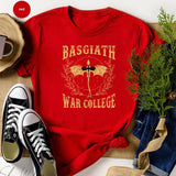 Fourth Wing Basgiath War College T-shirt Retro Dragon
