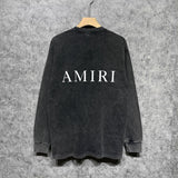 Amiri Long-Sleeve Shirt Vintage Distressed Long Sleeve T-shirt