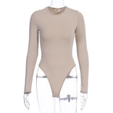 Women Jumpsuit Autumn and Winter round Neck Long Sleeve Jumpsuit