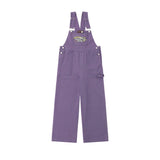 Women Pants Letter Embroidery Tooling Denim Suspender Pants Retro Straight Trousers