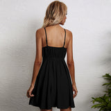 Women Dress Bow Suspenders Dress Casual Skirt