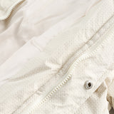 Unisex Winter Cotton Coat Waffle Stand-up Collar Cotton-Padded Clothes Retro Warm Labeling Decorative Cotton Coat