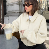 Women's Trench Coat Woolen Coat Women's Fall and Winter Lapels Casual Loose