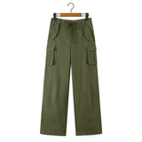 Women Sweatpants Casual Working Pants Loose-Fitting Wide-Leg Trousers