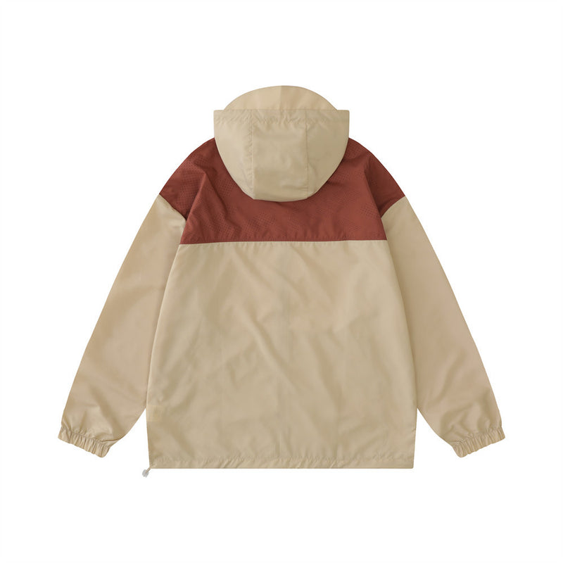 Men Jacket Coat Men's Summer Loose Casual Jacket Windproof Jacket Stitching