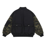 Men Jacket Coat Stitched Camouflage Workwear Jacket Men's Autumn and Winter Baseball Uniform