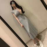 Women's Dresses Short Sleeve round Neck Dress Long Dress