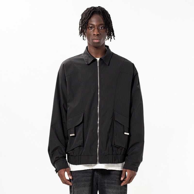 Men Jacket Coat Spring and Autumn Workwear Men's Ins Loose Flight Jacket