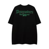 Men T Shirt XINGX Letter Crew Neck Short-Sleeved T-shirt Men's and Women's Hip Hop Oversize