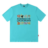 Men T Shirt Cartoon Printed Short Sleeve T-shirt