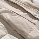 Unisex Winter Cotton Coat Three-Dimensional Pocket Hooded down Jacket