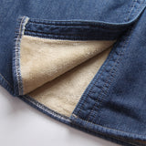 Women Jacket Autumn Winter Retro Denim Shirt Women Loose and Warm Coat