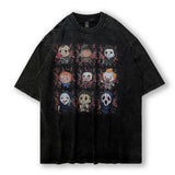 Men T Shirt Hip Hop Cartoon Printed Short Sleeve T-shirt