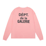 Gallery Dept Long Sleeve Shirt Alphabet Slogan Pocket Long Sleeve T-Shirt Bottom Shirt