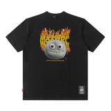 Men T Shirt Cartoon Printed Short-Sleeved T-shirt Men's Loose Couple Half Sleeve Tee