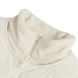Unisex Winter Cotton Coat Stand Collar Coat Vest Vintage Corduroy Two-Piece Set