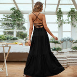 Women Dress Backless Slip Dress