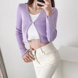 Women Sweater Knitwear Cardigan Women Spring Short Slim Fit Sweater