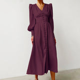 Women Dress Autumn and Winter Dress Long Skirt