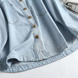 Women Jacket Denim Shirt Women's Spring and Autumn Retro Coat