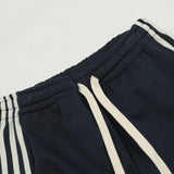 Men Sweatpants Casual Straight-Leg Sweatpants Men's Sports Trousers with an Elasticated Waist Striped Loose-Fitting Wide-Leg Trousers