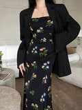 Women Dresses Summer Sexy Hip Skirt Floral Strap Dress