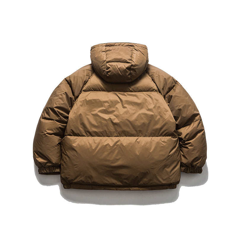 Unisex Winter Cotton Coat Hooded down Jacket Vintage down Jacket
