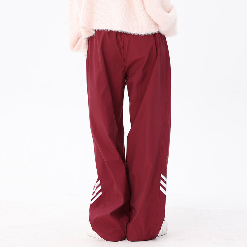 Men Sweatpants Mechanical Style Tactical Pants Men's Striped Straight Loose Sports and Leisure Trousers