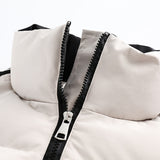 Unisex Winter Cotton Coat Stand-up Collar Cotton-Padded Clothes Printed Cotton-Padded Jacket