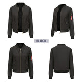 Women Trench Coat Bomber Jacket Women Baseball Jacket Spring and Autumn Flight Suit Long Sleeve Coat